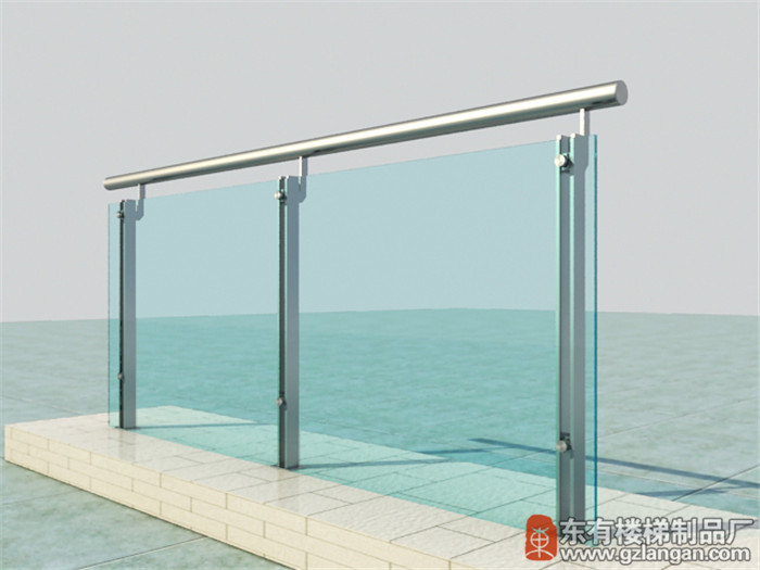 不锈钢钢化玻璃扶手立柱DY-8127