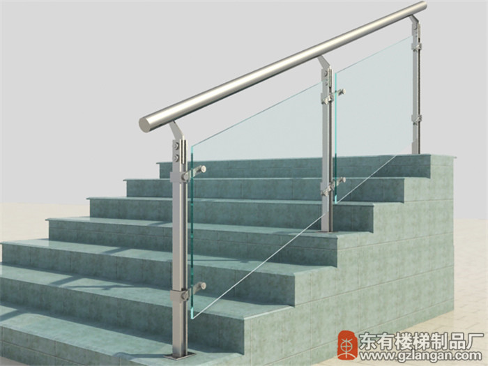 不锈钢阳台玻璃栏杆立柱DY-8151效果图