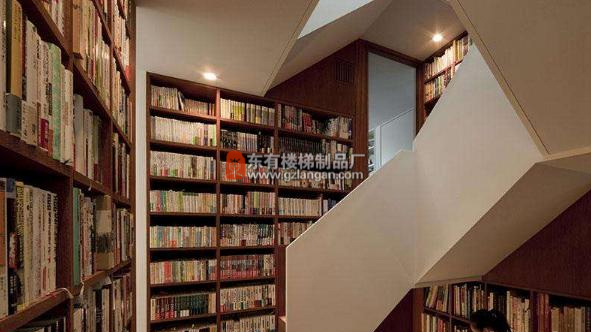 楼梯间书架的设计 楼梯间书架的设计